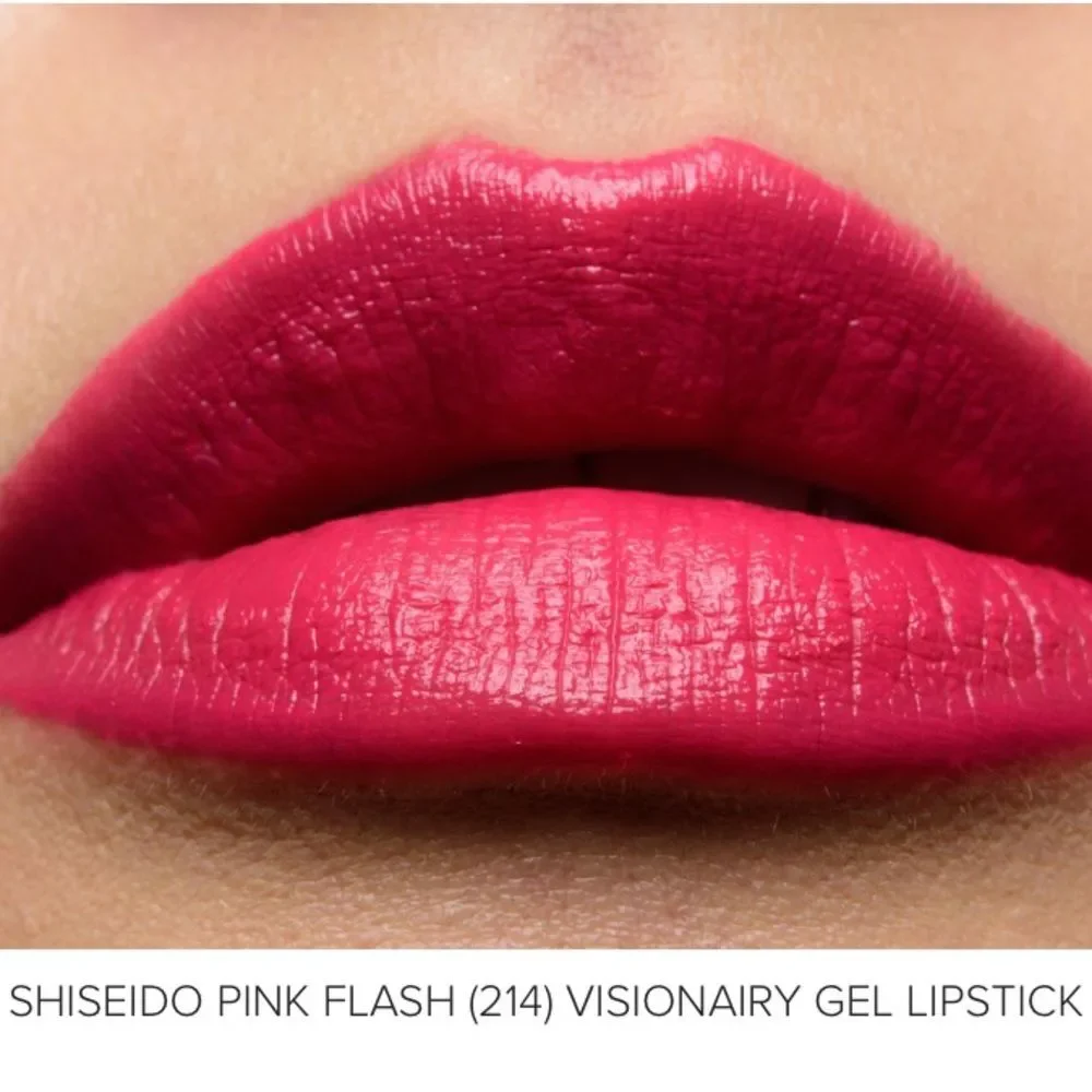 Shiseido Pink Flash 214 Visionary Gel Lipstick Hot Pink Full Size Discontinued